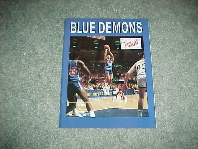 1988 Bradley Braves v DePaul Blue Demons Basketball Program 2/10 - Image 1 of 1