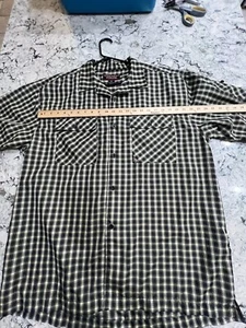 Veezo Button Up Shirt Top Men's XL Multicolor Plaid Pocket Casual Russia - Picture 1 of 5