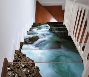 3D Mountain I077 Stair Risers Decoration Photo Mural Vinyl Decal Wallpaper Erin - Picture 1 of 6