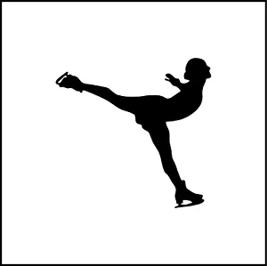Figure Skater Vinyl Decal - Picture 1 of 4