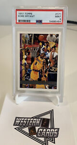 1997-98 Kobe Bryant Topps Los Angeles Lakers 2nd Year Card #171 PSA 9