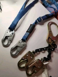 FallTech 82096 Restraint Lanyard 8 Ft w/2 Snap Hooks Blue + Extra Free Shp - Picture 1 of 8