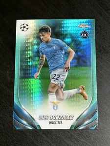 Diego Gonzalez 2023-24 Topps Chrome UEFA Club Competitions #125 AQUA PRISM RC - Picture 1 of 2