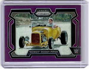 "Rowdy" Roddy Piper 2024 Panini Prizm Purple Prizm #57 WWE Legends #130/149 - Picture 1 of 2