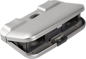 Kenko Japan 25 caliber flat-panel fold-down silver binoculars 3X25 - Picture 1 of 3
