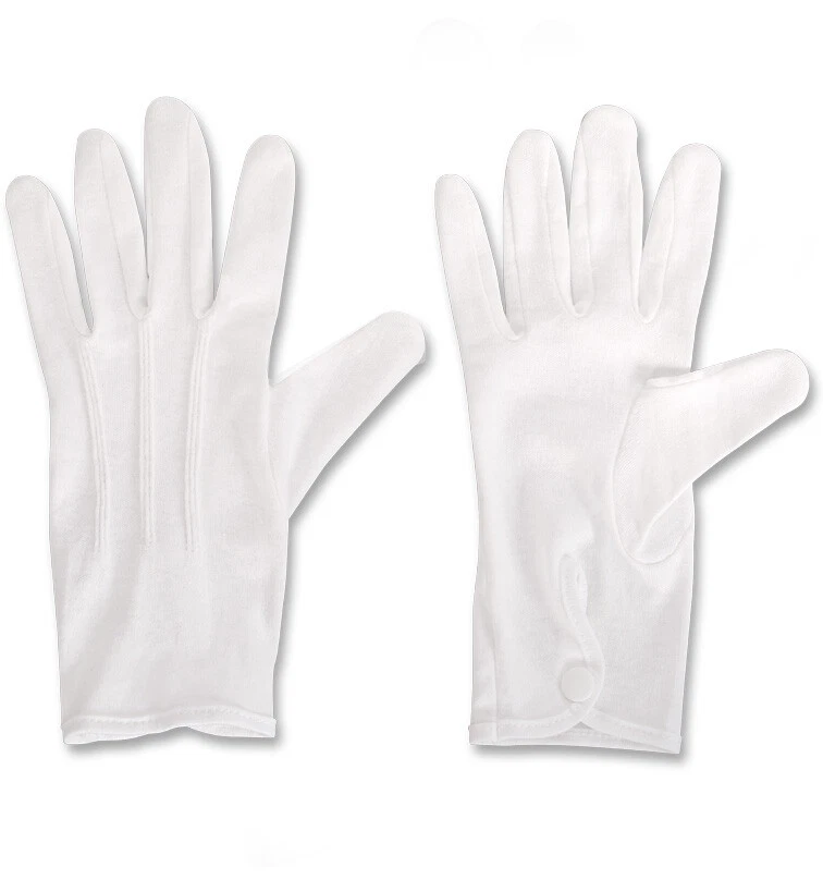 Nikolaus Handschuhe weiss mit Druckknopf - Bild 1 von 1