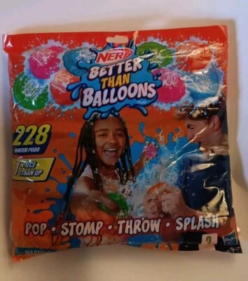 Cápsulas de agua Nerf: mejores que globos, juguetes para exteriores edades 3+, 228 ct, TOTALMENTE NUEVAS Foto 1 de 2