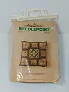 VTG1974 STAR BARGELLO Needlepoint PILLOW KIT Columbia Minerva BOYLES CrossStitch - Picture 1 of 11