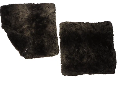 Restoration Hardware faux fur brown animal (2 ZIPPERED THROW PILLOW COVERS 22x22 - Image 1 of 4