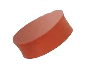 Herco Red Silicone Rubber Pad Bumper Foot (3/4 "x 1/4") - 10 uds - Imagen 1 de 2