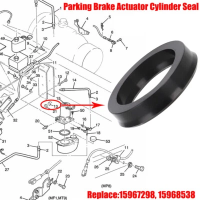 Junta tórica de sello de cilindro actuador de freno de estacionamiento para autocaravana Chevy/GMC Chevrolet P32 P30 Foto 1 de 4