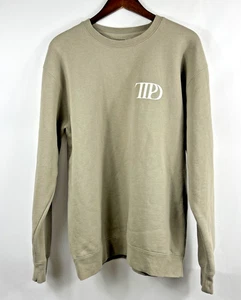 Taylor Swift The Tortured Poets Department Beige Cuello Redondo Sudadera Grande - Imagen 1 de 10