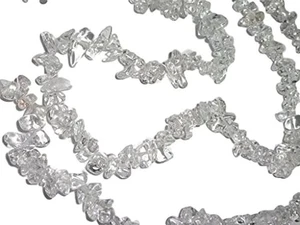 Clear Quartz Chip natural Gemstone 36" Inch Necklace - no clasp - Picture 1 of 4