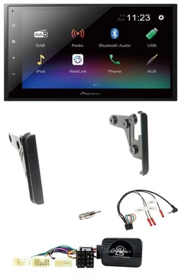 Pioneer USB Bluetooth DAB 2DIN Lenkrad Autoradio für Toyota RAV 4 2001-2005 - Bild 1 von 4