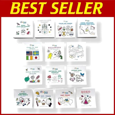 Variety Pack Adult Mini Coloring Books - 14 Pieces - Image 1 of 4