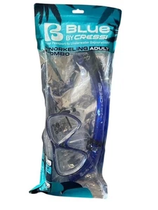 Cressi Blue Snorkeling Adult Combo Mask & Snorkel - New Sealed - Picture 1 of 1