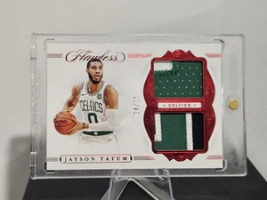 2019-20 Panini FLAWLESS Jayson Tatum Dual-patch /15! π₯π₯π₯ - Picture 1 of 2