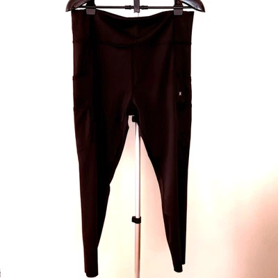 Leggings para mujer Hurley negros borde crudo - talla XL Foto 1 de 4