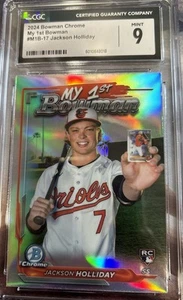 2024 Bowman Chrome Jackson Holliday My 1st Bowman CGC 9 MINT - Picture 1 of 2