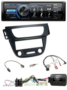JVC Bluetooth Lenkrad USB DAB Autoradio für Renault Megane Fluence 2012-2014 sch - Bild 1 von 12