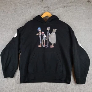 H&M x Gorillaz Mens Large Graphic Hoodie Oversized Sweatshirt Pullover Band - Picture 1 of 8
