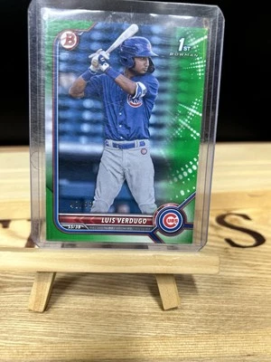 2022 Bowman 1st Paper  Green  #/99 Luis Verdugo #BP-147 - Image 1 of 2