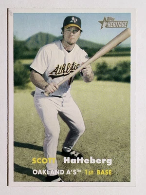 2006 Topps Heritage #395 Scott Hatteberg - Image 1 of 2