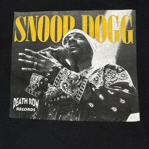 Snoop Dogg Death Row Records Sweatshirt Black Crooks & Castles M Hip Hop Rap Tee - Picture 1 of 5
