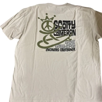 Camiseta SCOTTY CAMERON GALLERY Circle T Peace Surfer XXL Beige Oliva Golf Foto 1 de 4