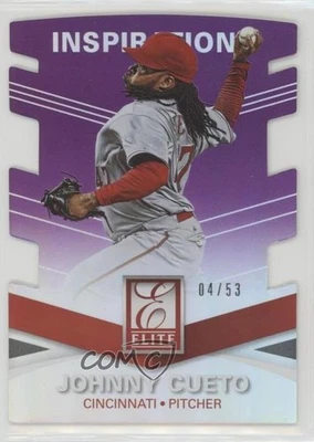 2015 Panini Elite Inspirations Die-Cut /53 Johnny Cueto #61 - Image 1 of 2