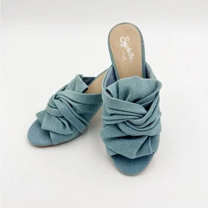 Sandalias Seychelles Denim Nudo Slide NUEVAS SIN ETIQUETAS - Talla 7 - Imagen 1 de 8