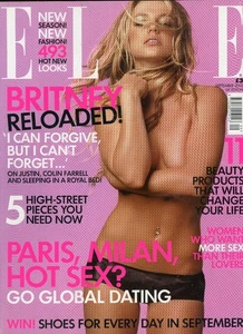 BRITNEY SPEARS UK ELLE FASHION MAGAZINE SEPTEMBER 2003 - Picture 1 of 1