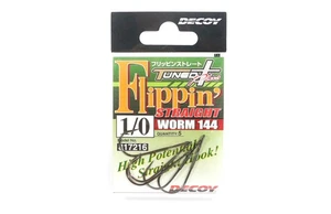 Decoy Worm 144 Flippin' Straight Worm Hooks Size 1/0 (7216) - Picture 1 of 6