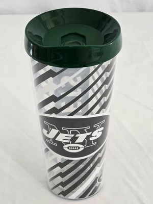12- NY New York Jets Tumblers W/Lid. 22oz. Dbl Wall. Wholesale/Christmas. New - Image 1 of 4
