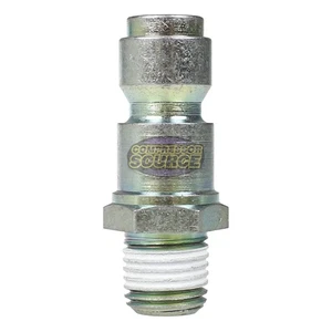 Prevost 1/4" Male NPT Plug Truflate Adaptor T Style Corrosion Proof URP086251 - Picture 1 of 3