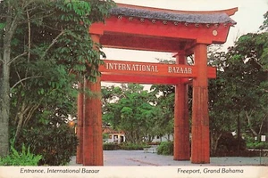 Entrada postal, Bazar Internacional, Freeport, Gran Bahama de colección - Imagen 1 de 2