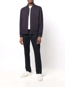 740$ Herren HARRIS WHARF LONDON Designer Basic Bomber Jacke Mantel Gr. S-M EU 46-48 - Bild 1 von 24