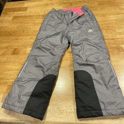 Pantalones de nieve ZeroXposur para niñas jóvenes talla 5/6 gris invierno nieve esquí Foto 1 de 4