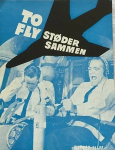 The Crowded Sky Dana Andrews Rhonda Fleming 1960 Vtg Old Danish Movie Program - Picture 1 of 5