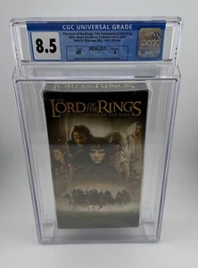 Lord of the Rings Fellowship of the Ring (2001) VHS -New Sealed Graded CGC 8.5 A - Picture 1 of 11