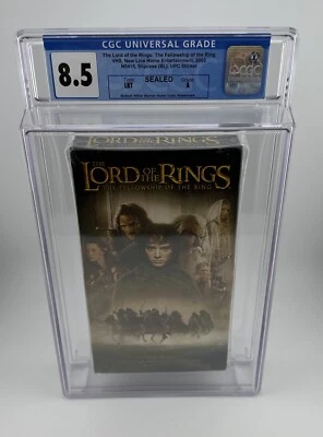 Lord of the Rings Fellowship of the Ring (2001) VHS -New Sealed Graded CGC 8.5 A - Image 1 of 4