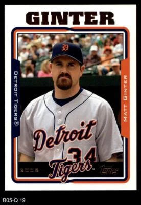 2005 Topps Update #19 Matt Ginter Tigers 8 - NM/MT - Image 1 of 2