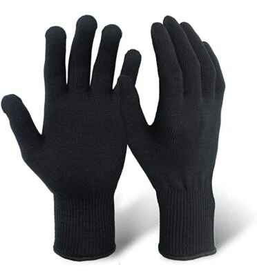 EvridWear Men Women Silk Knit Full&Fingerless Gloves ECO-Friend Liner Anti-UV - Image 1 of 4