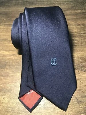 Gravata masculina OLEG CASSINI Lee Newman azul empresarial poliéster - Imagem 1 de 4