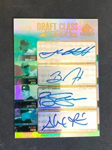 2004 Upper Deck SP Prospects QUAD AUTO Beckett Zito Sheets Rios Draft Class /10 - Picture 1 of 2