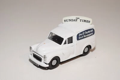 A71 1:43 CORGI TOYS MORRIS MINOR VAN THE SUNDAY TIMES EXCELENTE ESTADO - Imagen 1 de 4