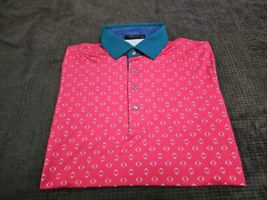 NEW: Greyson Wolf "NIGHT FLY" BITTERSWEET Performance S/S Polo/Golf Shirt SZ M - Picture 1 of 15