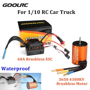 Motor sin escobillas GoolRC 3650 4300KV + 60A juego combinado ESC para camión de autos de radiocontrol 1/10 Y3M7 - Imagen 1 de 12