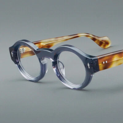 Gafas de lectura de acetato grueso monturas redondas de moda hombres mujeres lectores Foto 1 de 4