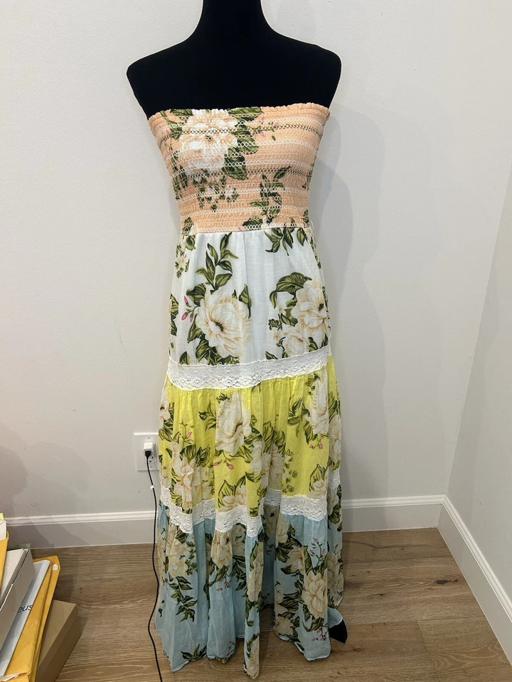 Журнал одежды без бретелек макси платье - Изображение 1 из 4